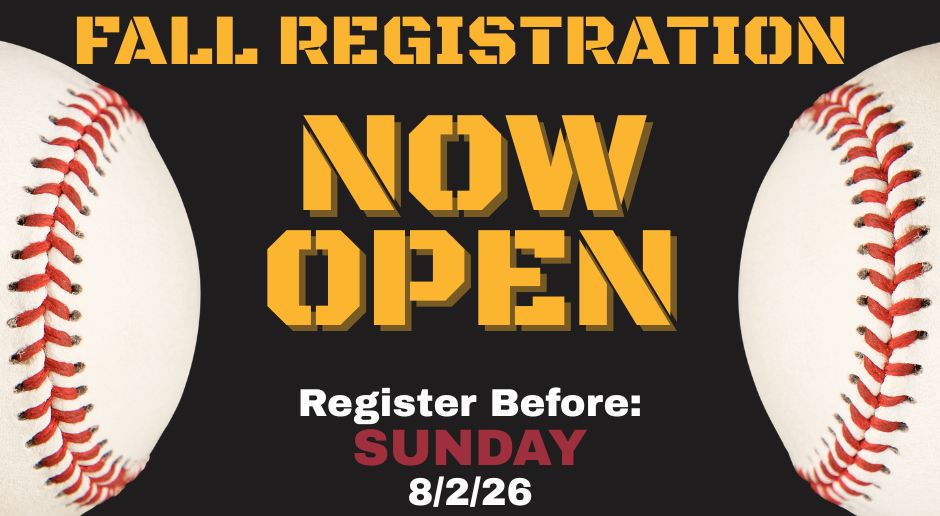 Fall Registration Open